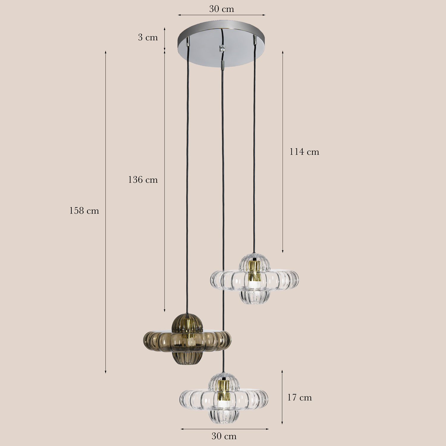 Toupi, lustre trio