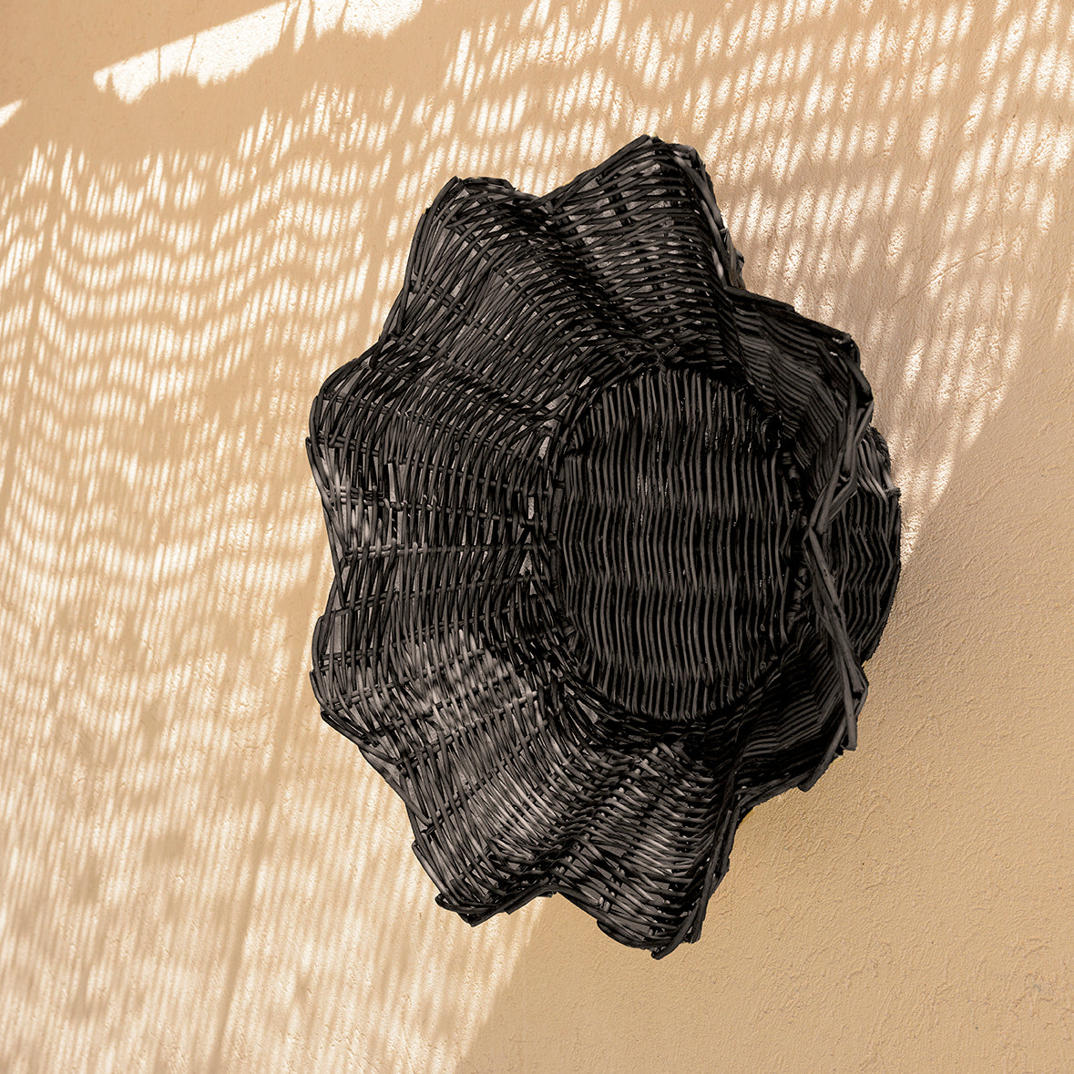 Telà, sculpture murale en osier