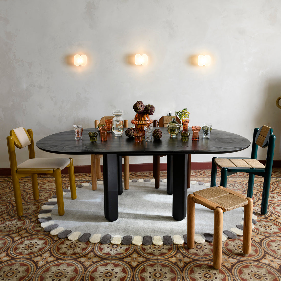 Belem, dining table - fixed top