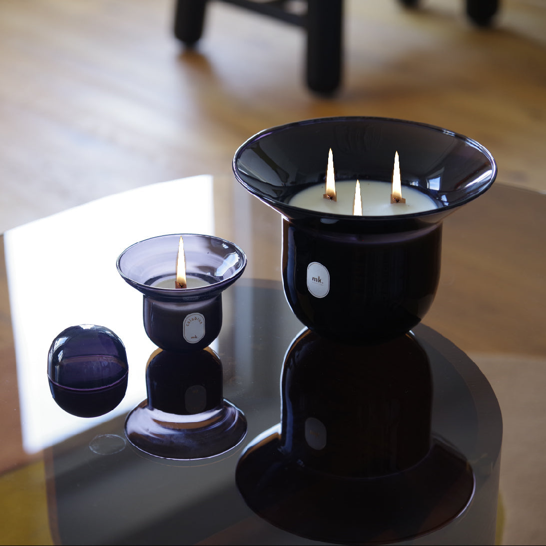 Calabrun, la grande bougie Mistral Noir