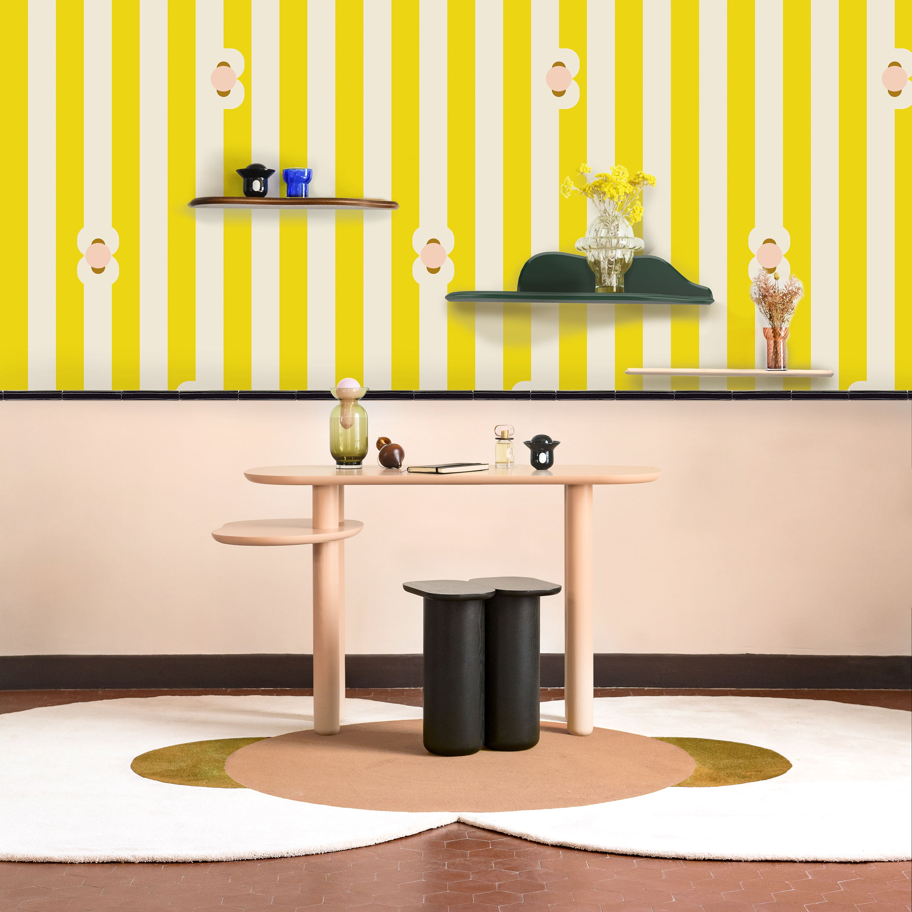 Maïoun, papier-peint