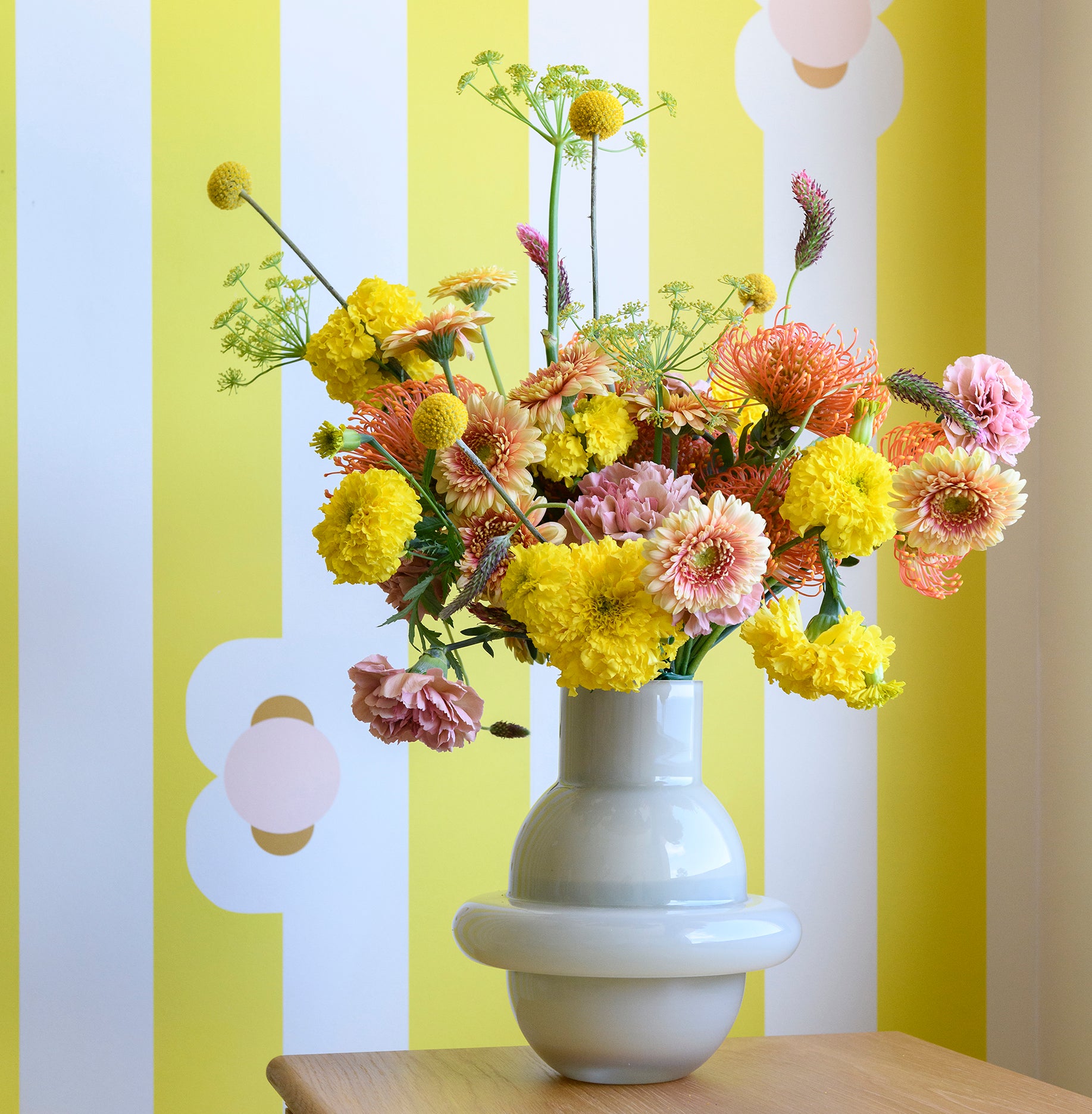 Madalena, Pink Limestone vase