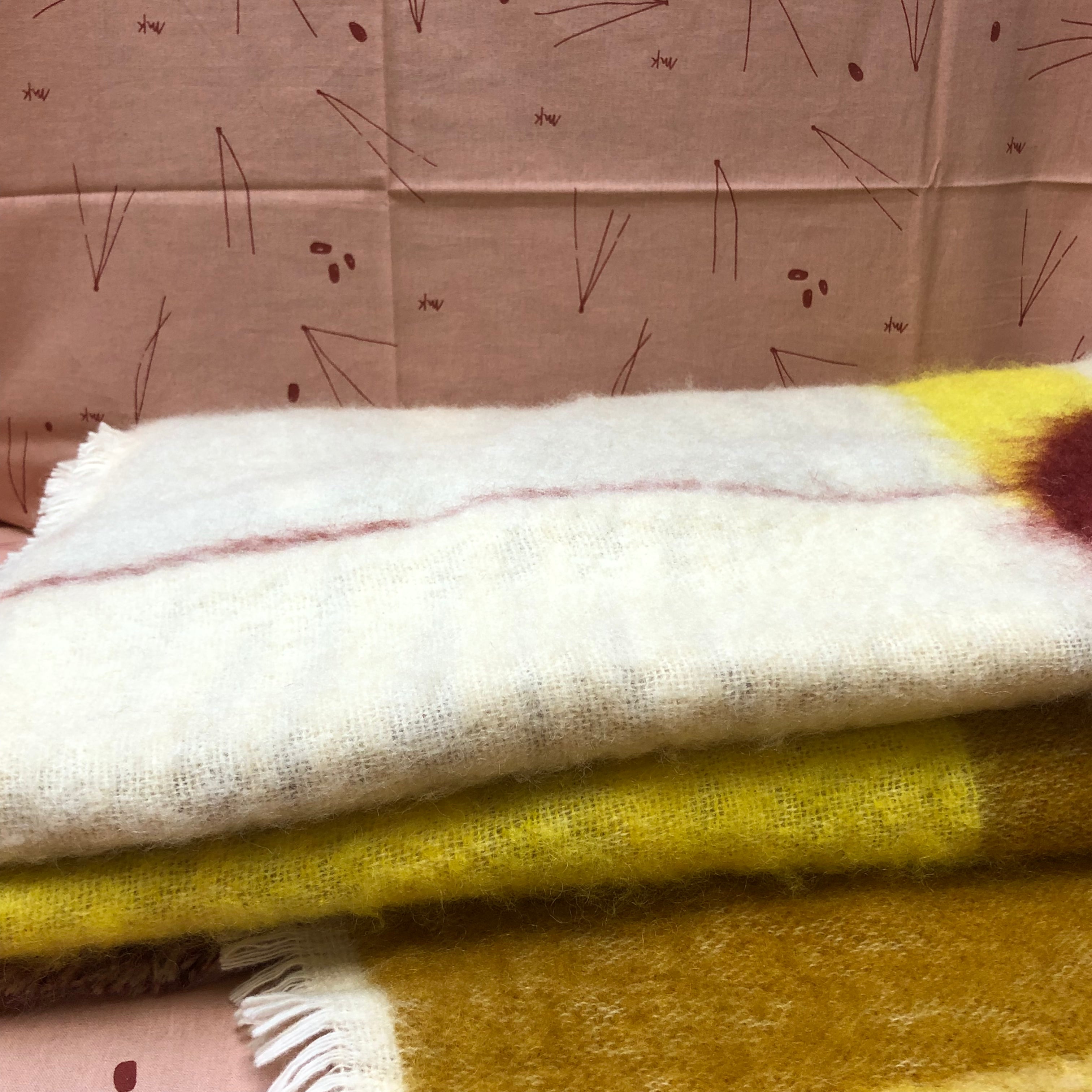 Cacho-fiò, plaid en laine mohair Prototype