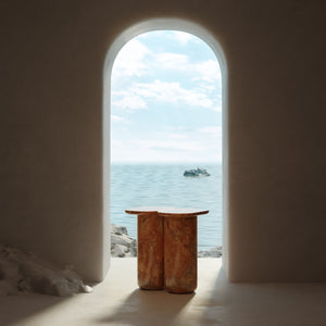 Fani lioz, table d'appoint en marbre