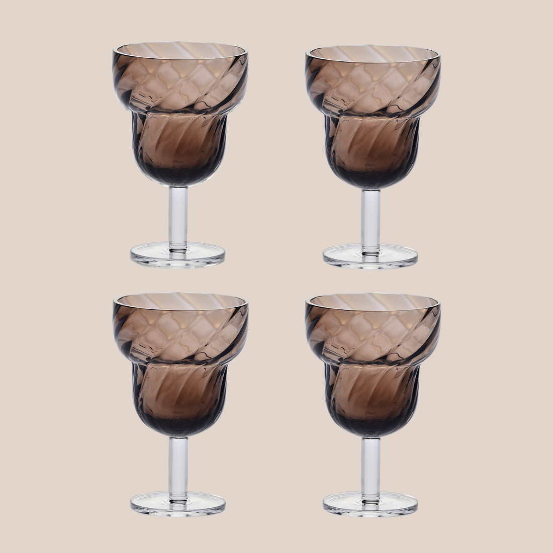 Parasol, set of 4 glasses