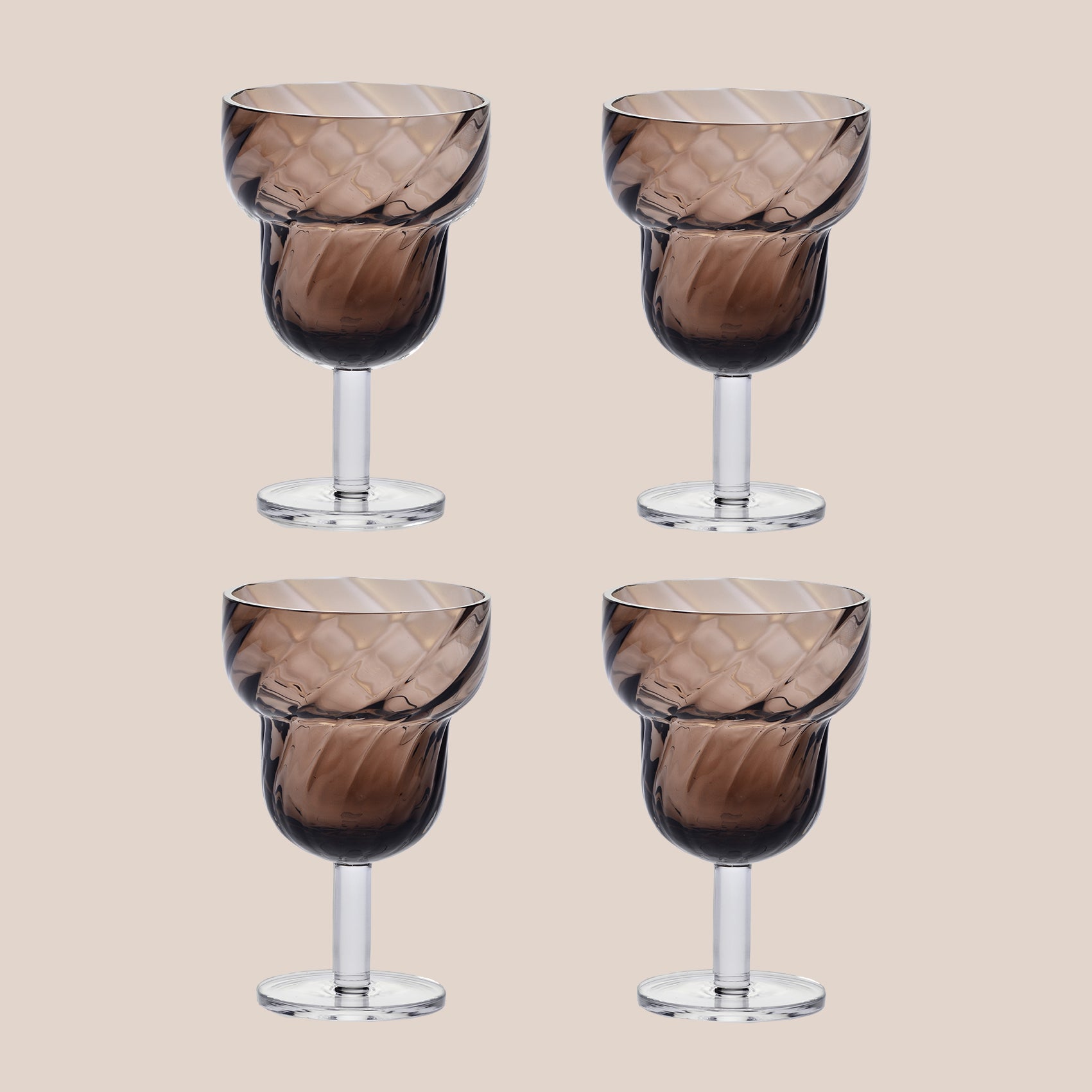 Parasol, set of 4 glasses