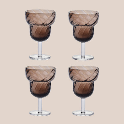 Parasol, set of 4 glasses