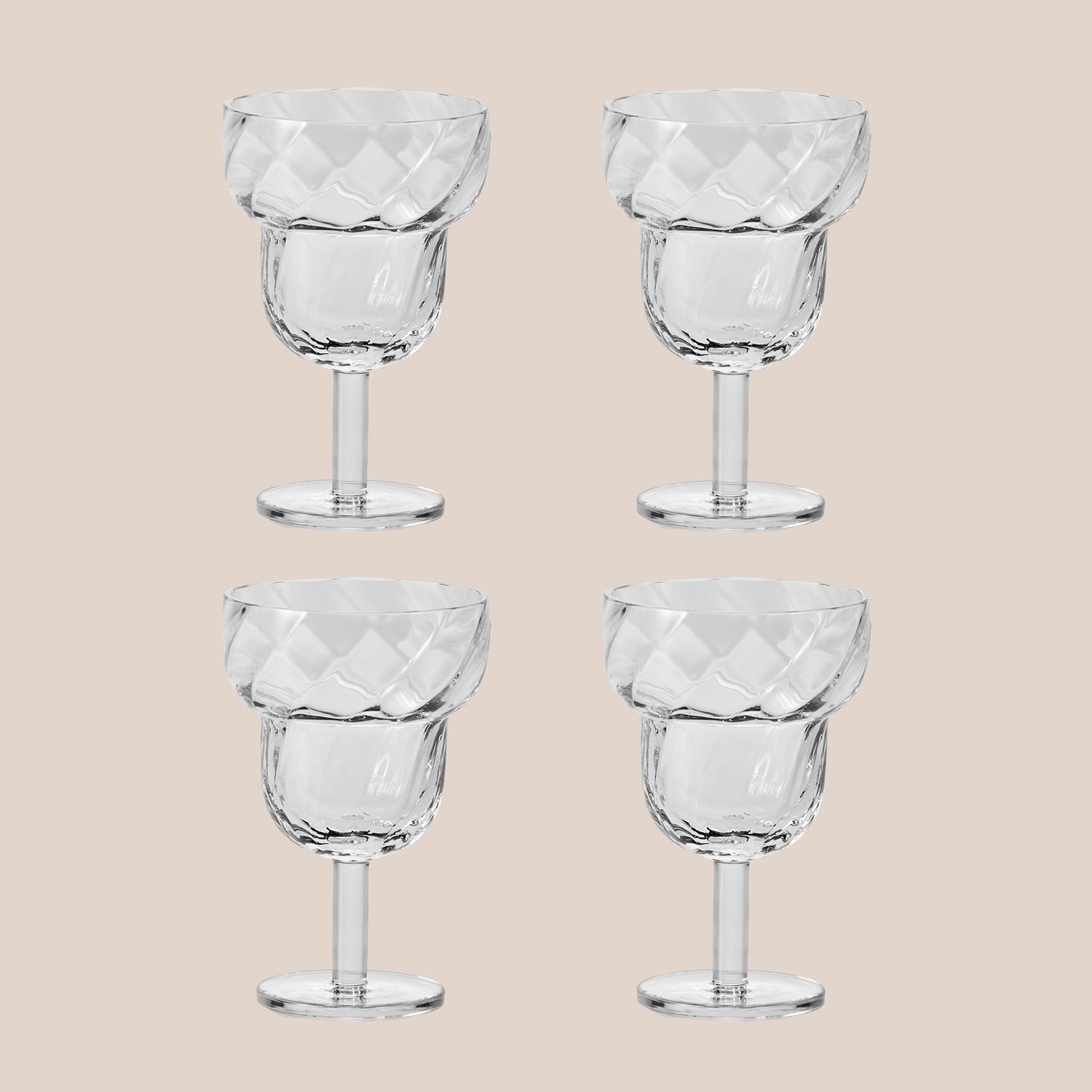 Parasol, set of 4 glasses