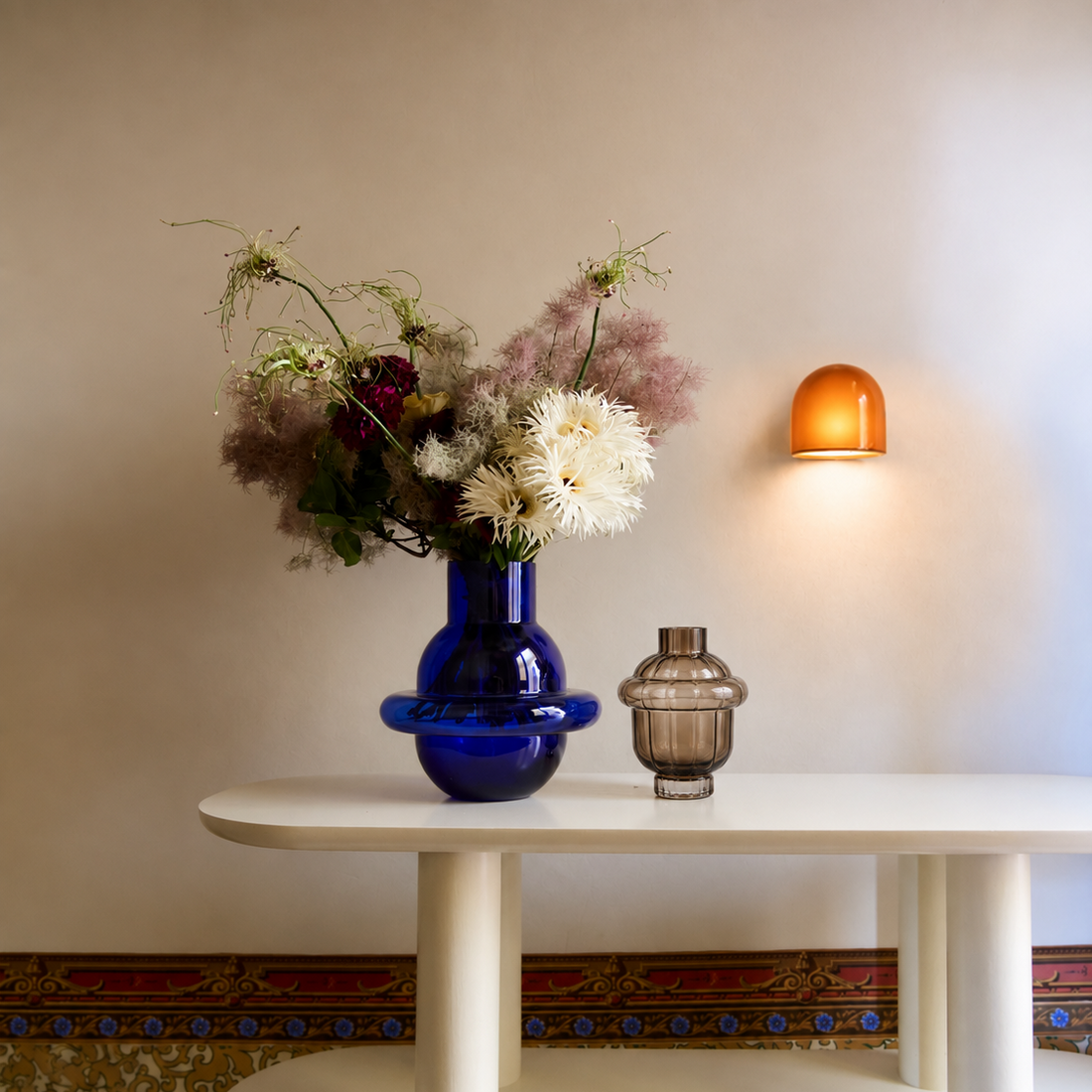 Madalena, Pink Limestone vase