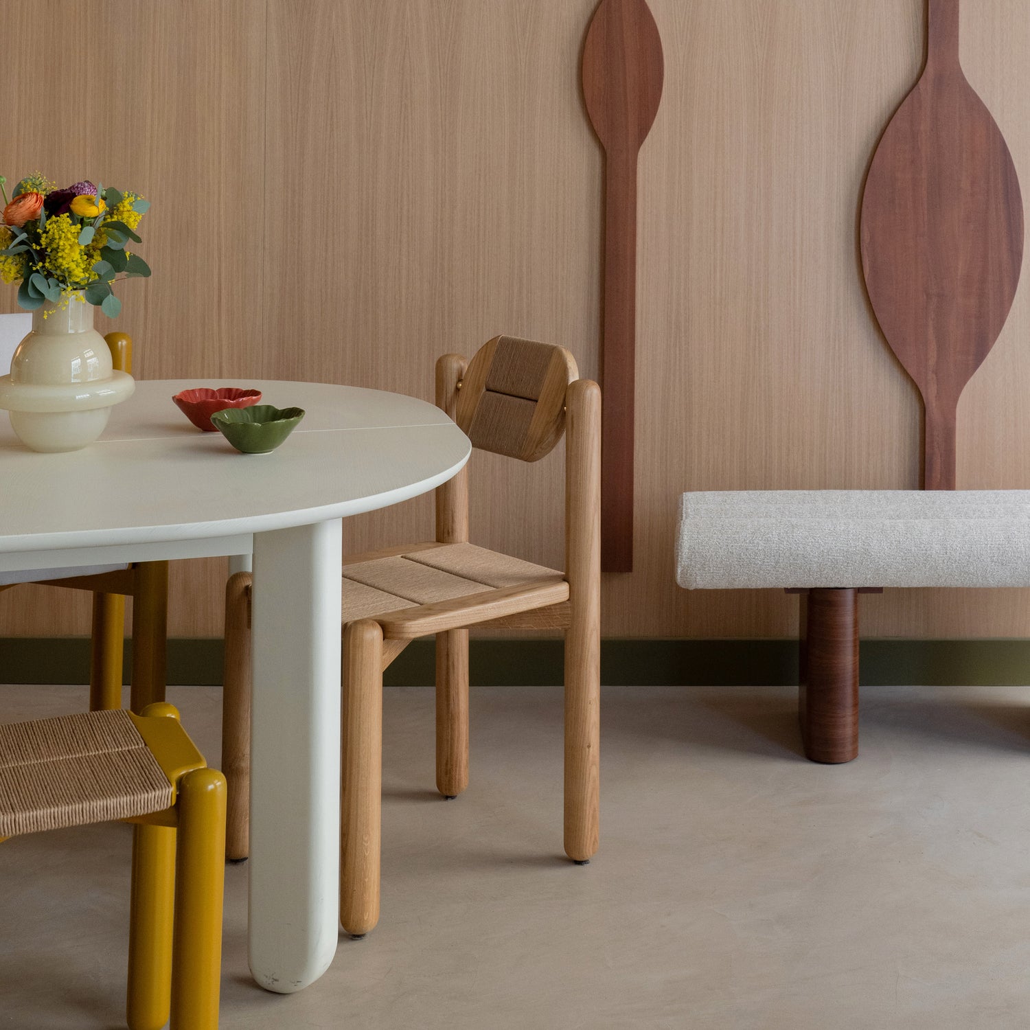 Mirèio, chaise tressée