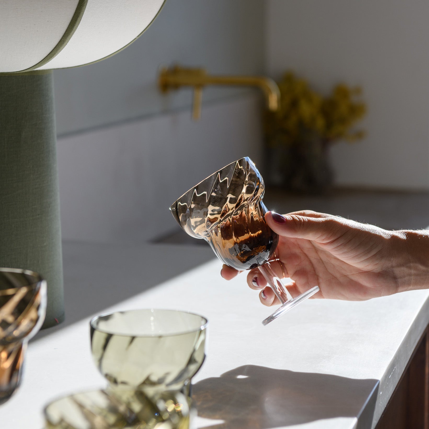 Parasol, set of 4 glasses