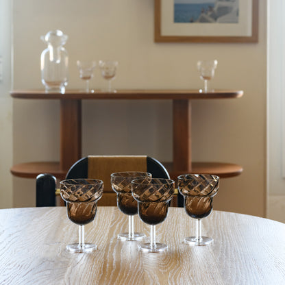 Parasol, set of 4 glasses