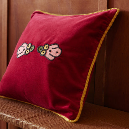 Mina, housse de coussin en velours