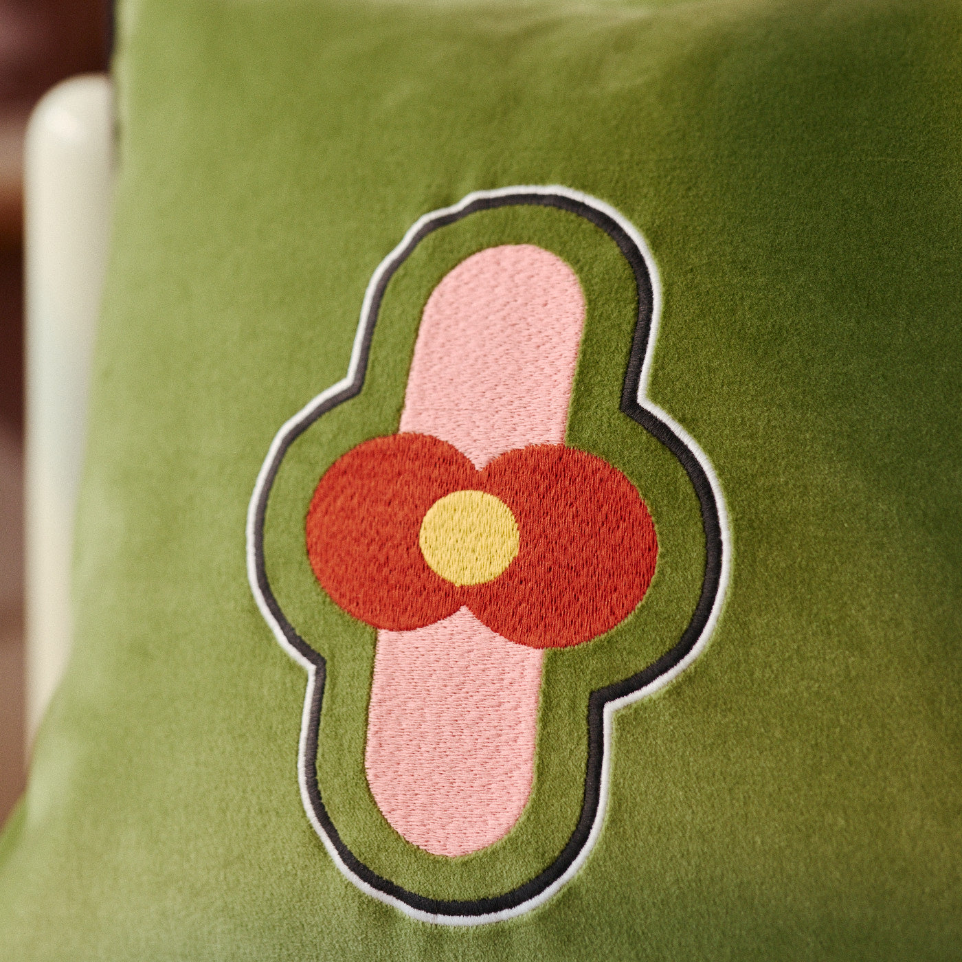 Nanou, housse de coussin en velours