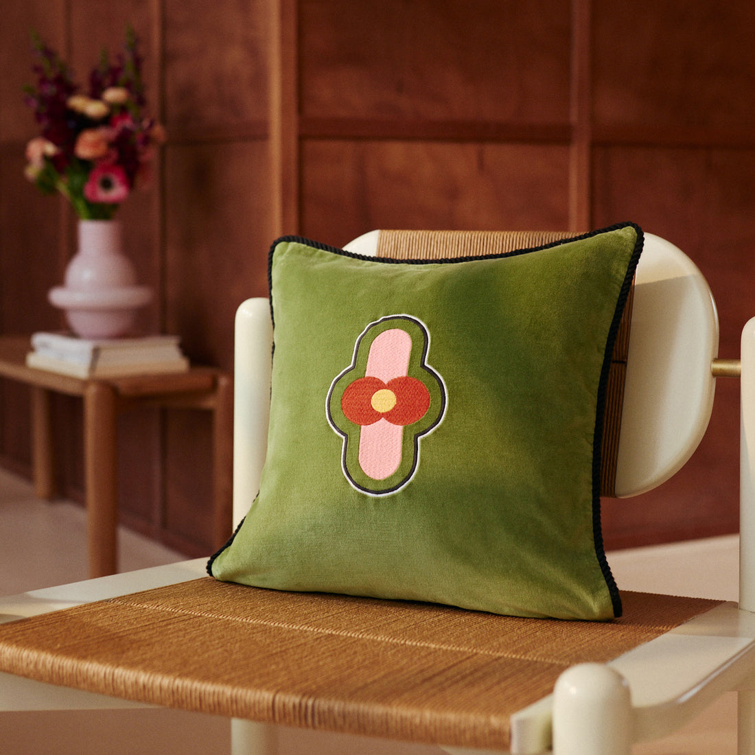 Nanou, housse de coussin en velours