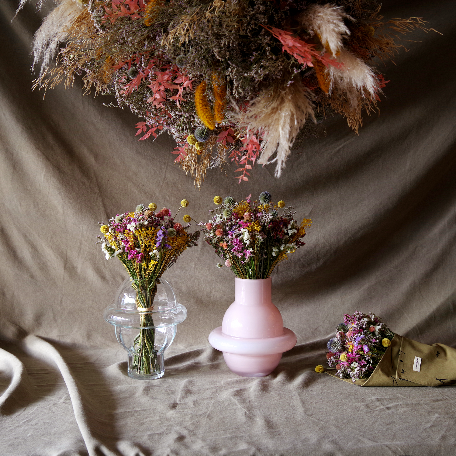 Madalena, Pink Limestone vase