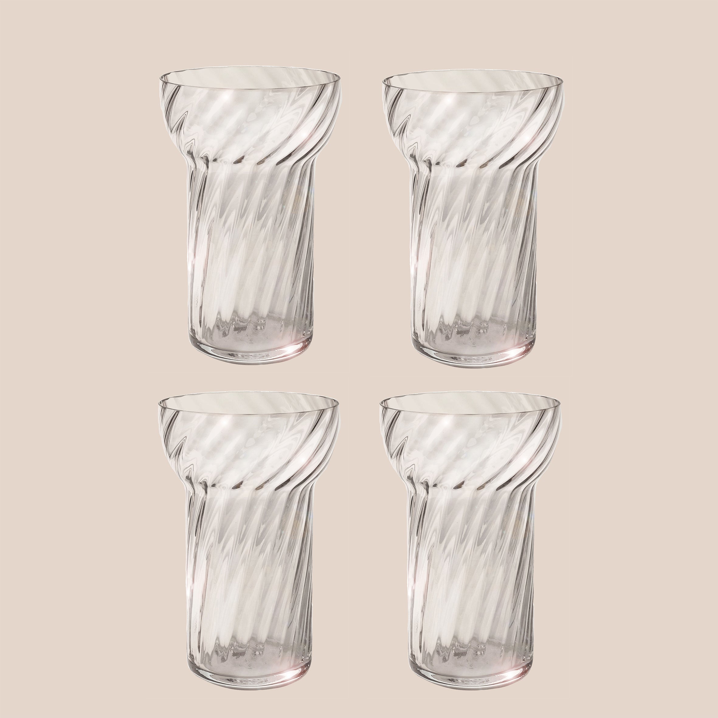 Parasol, set of 4 glasses