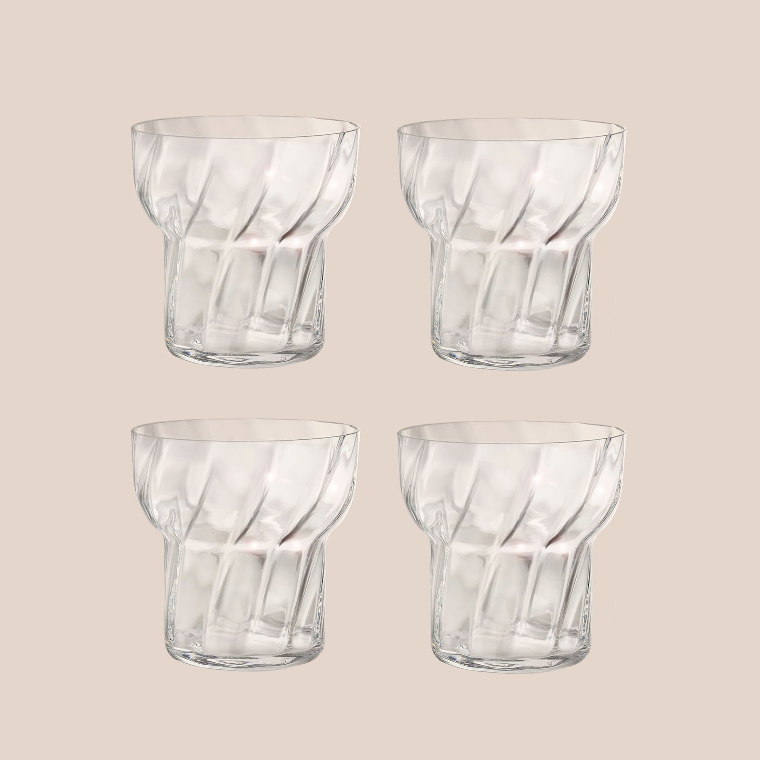 Parasol, set of 4 glasses