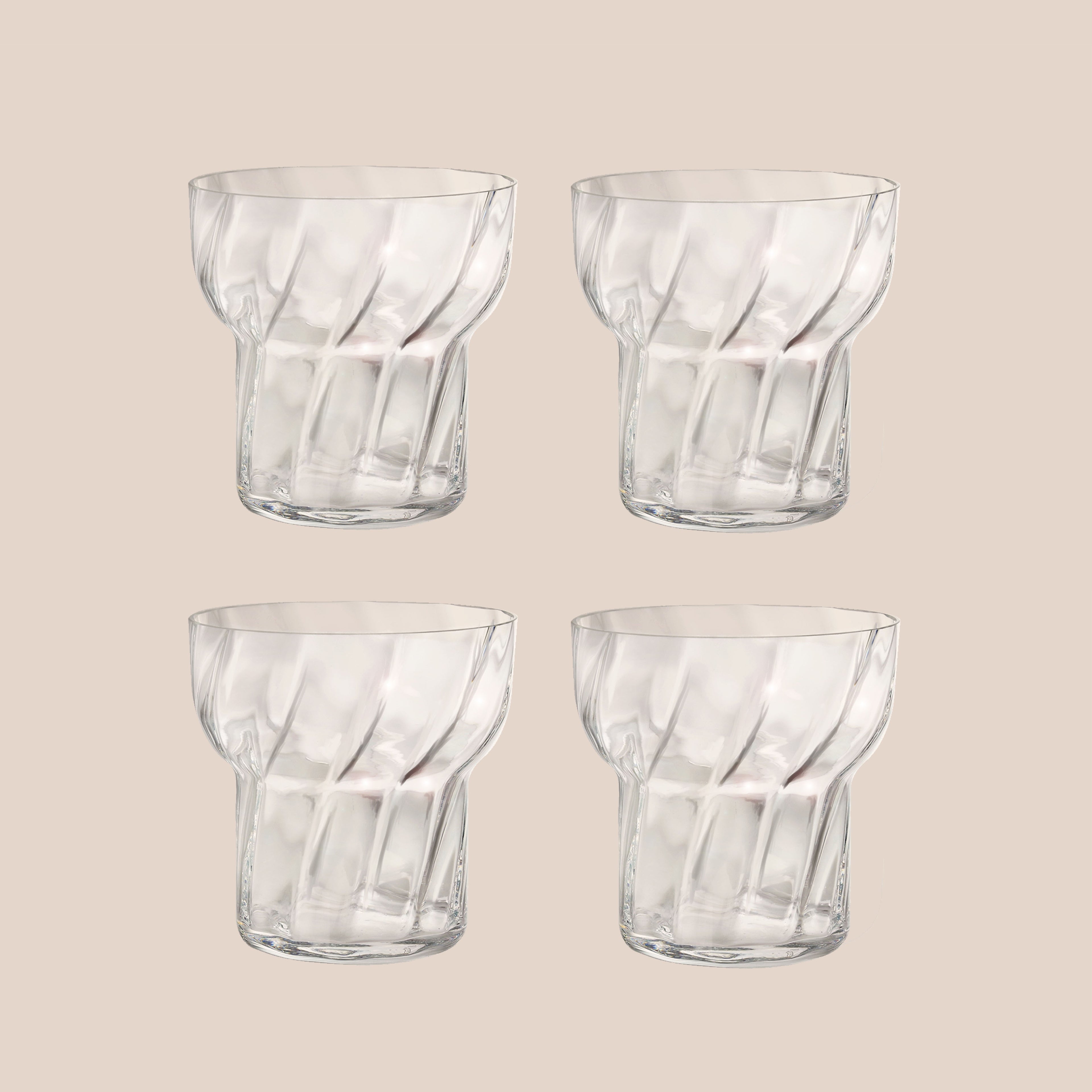 Parasol, set of 4 glasses