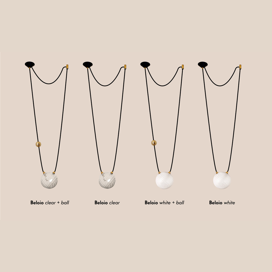 Beloio, suspension lumineuse Imparfaite